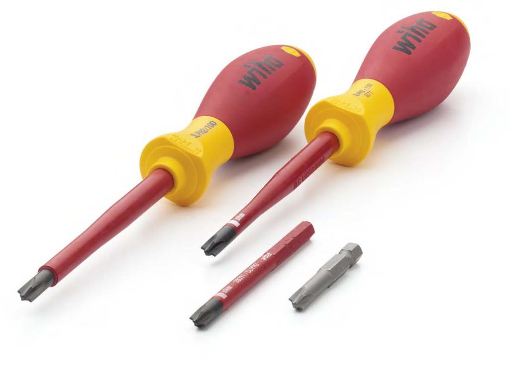 Wiha Xeno. For terminal screws. For terminal screws (slotted/ Phillips). For terminal screws (slotted/ Pozidriv). Wiha s new insulated VDE screwdriver for terminal screws.