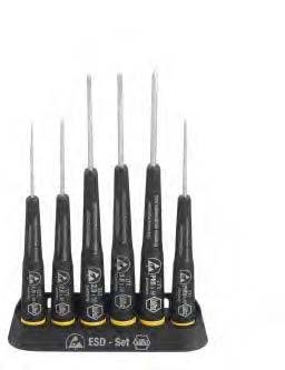 5x60 The Wiha Ceramic precision screwdrivers with blades made of high-tech zirconium ceramic are the perfect tools for all applications in clean rooms and for delicate electrostatic components.