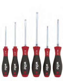 Wiha SoftFinish. The specialist for dry and general applications. Sets with round blades. Sets with round blades. Sets with hex blades. Sets with steel caps. Nut driver set.
