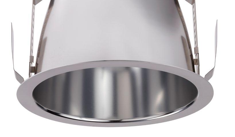 The above 6in reflector is shown at actual size. Maximize user comfort Calculite LED downlights provide beautiful subtlety along with robust performance.