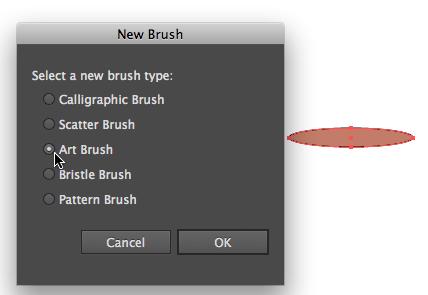 CREATING ART BRUSHES Art brushes are based on selected artwork, which is then converted into a brush As the brush is applied, the artwork stretches to fill the applied stroke To create an art brush: