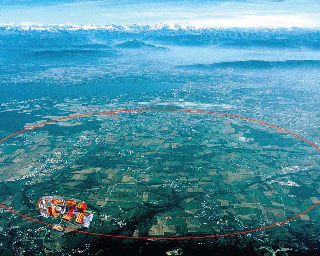 Aerial view of the CERN site.