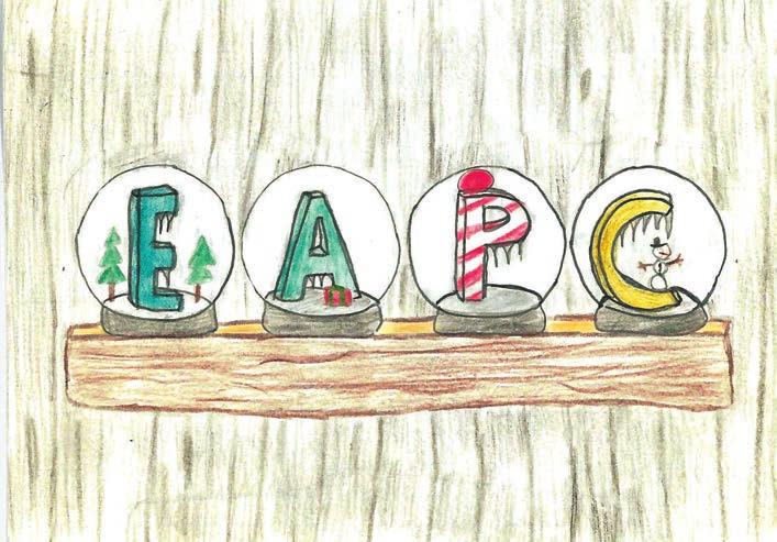 Provide a list of the individuals who participated in the process. In the Ages 12 and Under category, 13 children and grandchildren of EAPC employees submitted artwork.