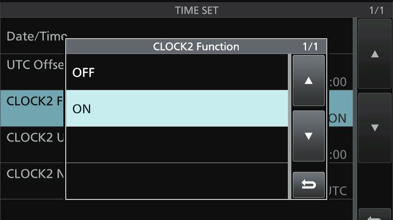 MENU» SET > Time Set > Date/Time 2. Touch Time. Displays the time editing screen. 3. Touch [+] or [ ] to set the current time. DDSetting the UTC offset 1. Display the TIME SET screen.