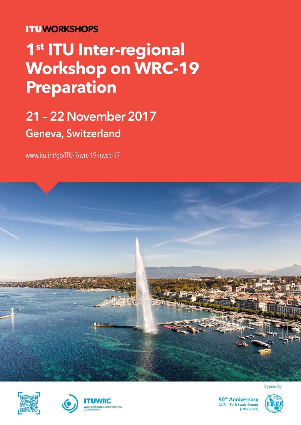 Document WRC-19-IRWSP-17/8-E 13 November 2017 English only 1 st ITU INTER-REGIONAL WORKSHOP ON WRC-19