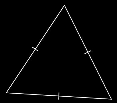 (a) (b) (c) (d) (e) (f) Figure 3: Triangles Triangle (a) is equilateral, (b) is isosceles, (c) is neither (scalene), (d) is acute (all