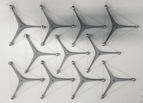 The skeleton element of SRKS focuses on the tensegrity structural approach that reduces the friction between mechanical joints and achieves a lightweight structure.