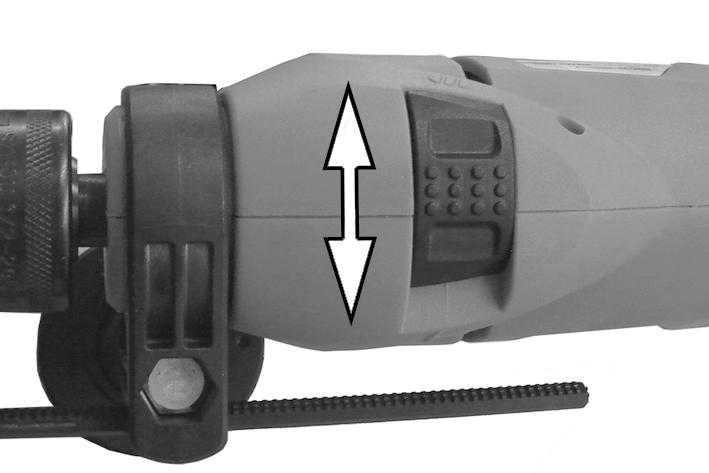 HAMMER DRILL SELECTION Slide the drill/hammer drill mode selector switch to the Hammer symbol on the drill body.