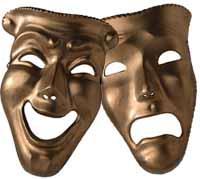 III. Actors and Acting A. The playwright took the leading role B. All male performers (played female roles too) C. Never more than 3 actors (changed characters) D. Costumes and Masks 1.