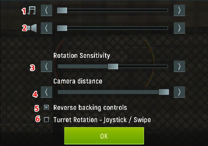 Change the turret turn sensitivity 4. Choose a comfortable viewing distance to the tank 5.