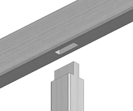 Gable Bar L EV0456 2582 1 Mid Gable Bar EV0461 1275 1 EV0030 As with the side cills you will need to drill pilot holes in the bottom of the mortise holes (diagram 5).