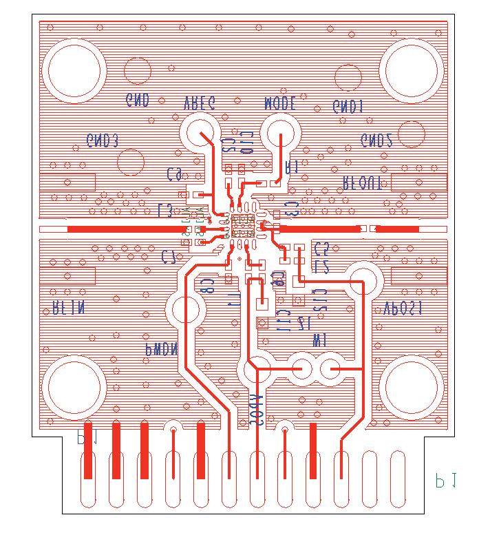 EVALUATION BOARD The evaluation board layout is shown in Figure 6. The ADL5570 performance data was taken on a FR board. During board layout, 50 Ω RF trace impedance must be ensured.