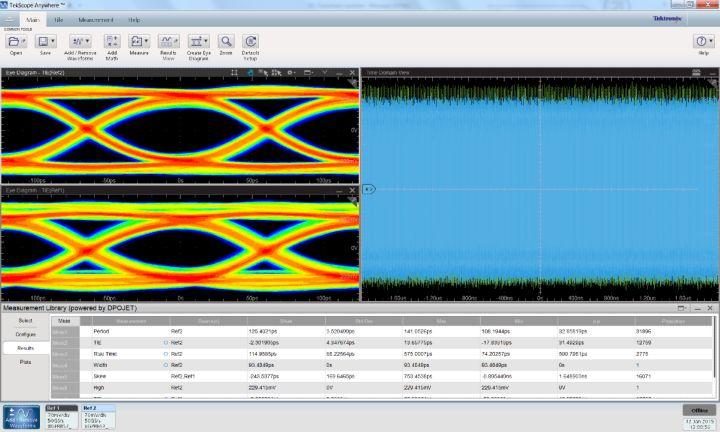 TekScope Anywhere allows the user to import multiple waveform formats from different sources, including.wfm,.csv,.bin,.trc, and.