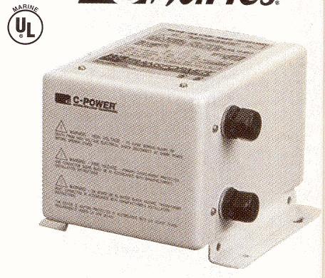 Isolation Transformer No direct electrical connection between boat and shore