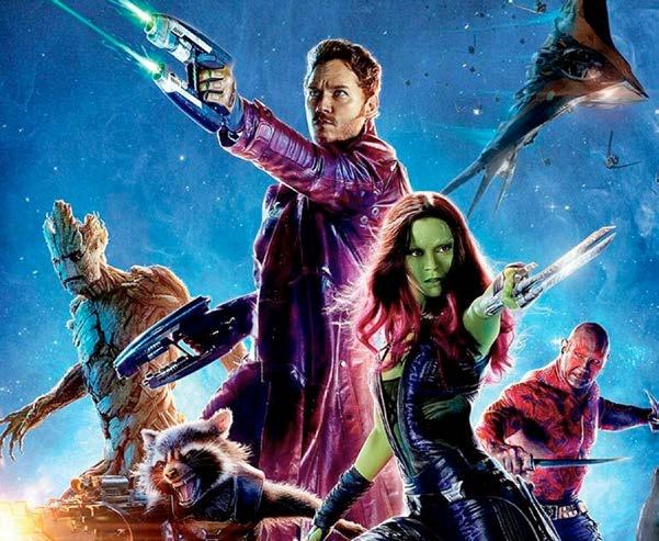 The film Guardians of the Galaxy, based on Marvel characters, was a summer blockbuster in 2014.