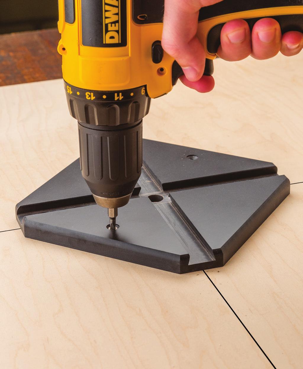 If making through cuts, elevate your workpiece to prevent damage to the surface underneath.