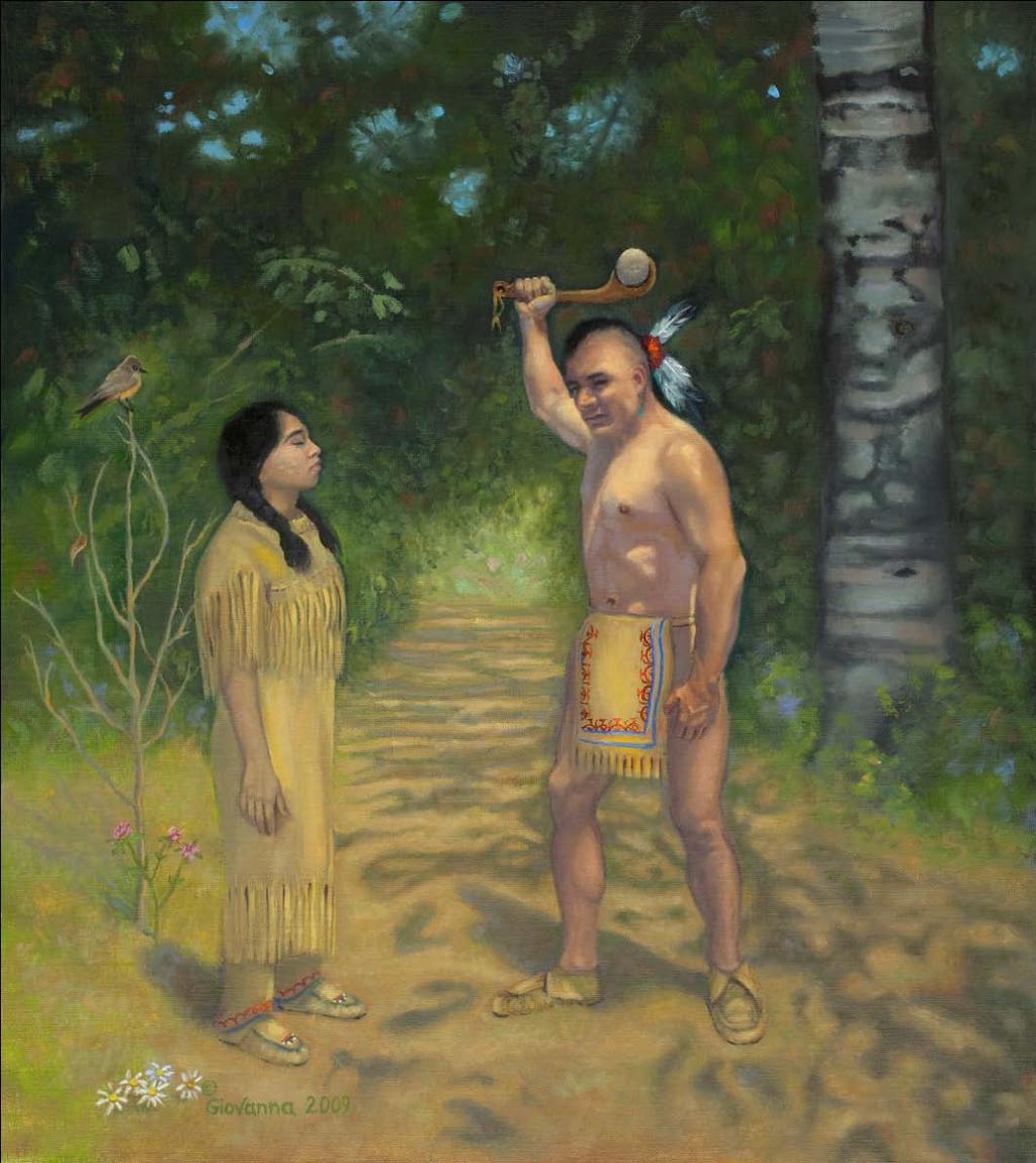Kateri Threatened by a Warrior 1676 The newfound ecstasy that emanated from Kateri, now exhibited in all of her daily chores and activities, was beyond the
