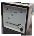 AC AMMETER / Moving Iron Model AEC Accuracy Class: 1.% Size: 48 : 72 : 96mm 2 Standard overscale : 0%. For CT connected meters, specify CT Ratio when ordering.