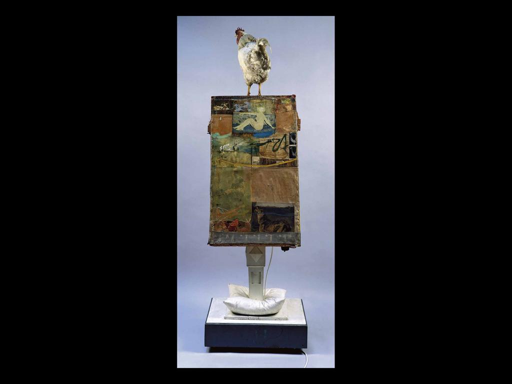 What is this about? Robert Rauschenberg. Odalisk. 1955 58.