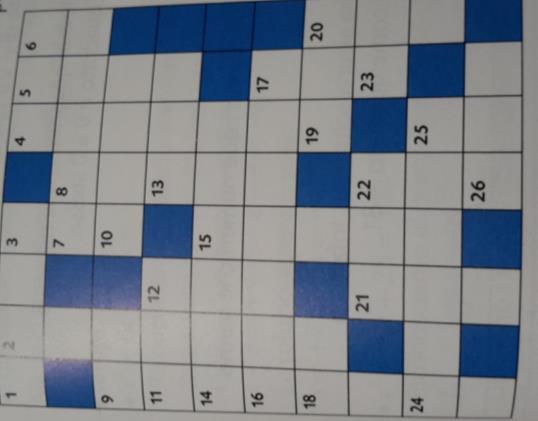 GAME VISUALS Crossword table is