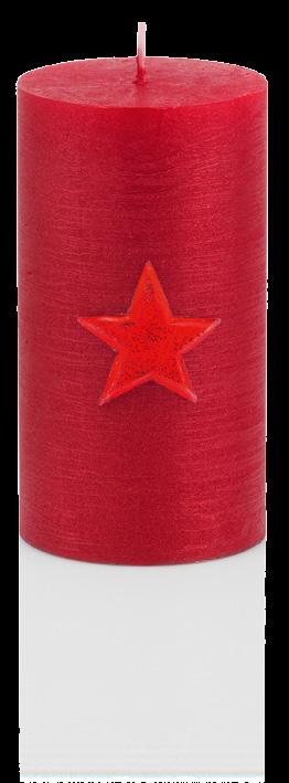 Christmas Novelties 5 6 7 8 No. Article no. Description Height Width SU colors 5075.59 Ruby Christmas Star solid-colored pillar candle 5..6 59 5075.