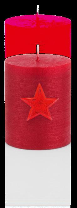 0 Rose gold Christmas Star solid-colored pillar candle.9.6 0 5 5075.06 Gold Christmas Star solid-colored pillar candle 5..6 06 6 5075.