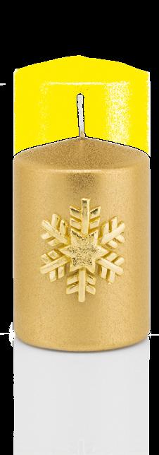Christmas Novelties 6 5 8 7 No. Article no. Description Height Width SU colors 5077.06 Gold Snowflake pillar candle 5.9.7 06 5076.06 Gold Snowflake pillar candle.9.7 06 5077.