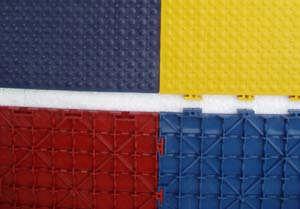 CWF Mat s Shock Absorbent Cushioned Tiles are securely interlocked with 12