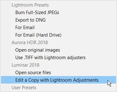 Using Luminar with Adobe Lightroom Classic CC Images in Adobe Lightroom Classic CC (or Lightroom 6) can be easily handed off for editing in Luminar.