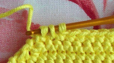 Double decreasing Step 1: Pull up loops from next 3 stitches of the row. Step 2: Yarn over, pull the strand of yarn through 2 loops on the hook. You should end up with three loops on the hook.