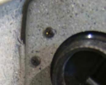 Cut a slot from this line and below about 1/2 wide, this may have to be 4 Cut out Bracket mount holes adjusted once the