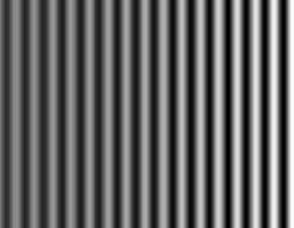 4 of 7 2.3 Rotation mask alignment (a)grating defocused image (b) The X-direction grayscale curve consistent with (a) Figure.