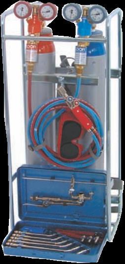 2400-X Complete portable welding and cutting outfit, including carrying frame with straps and belt