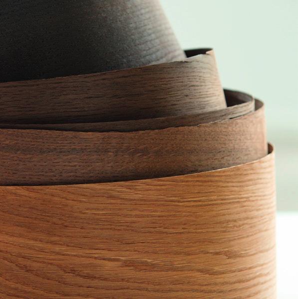COCO Inspired veneer, naturally dyed in warm shades of brown. CoCo inspired veneer.