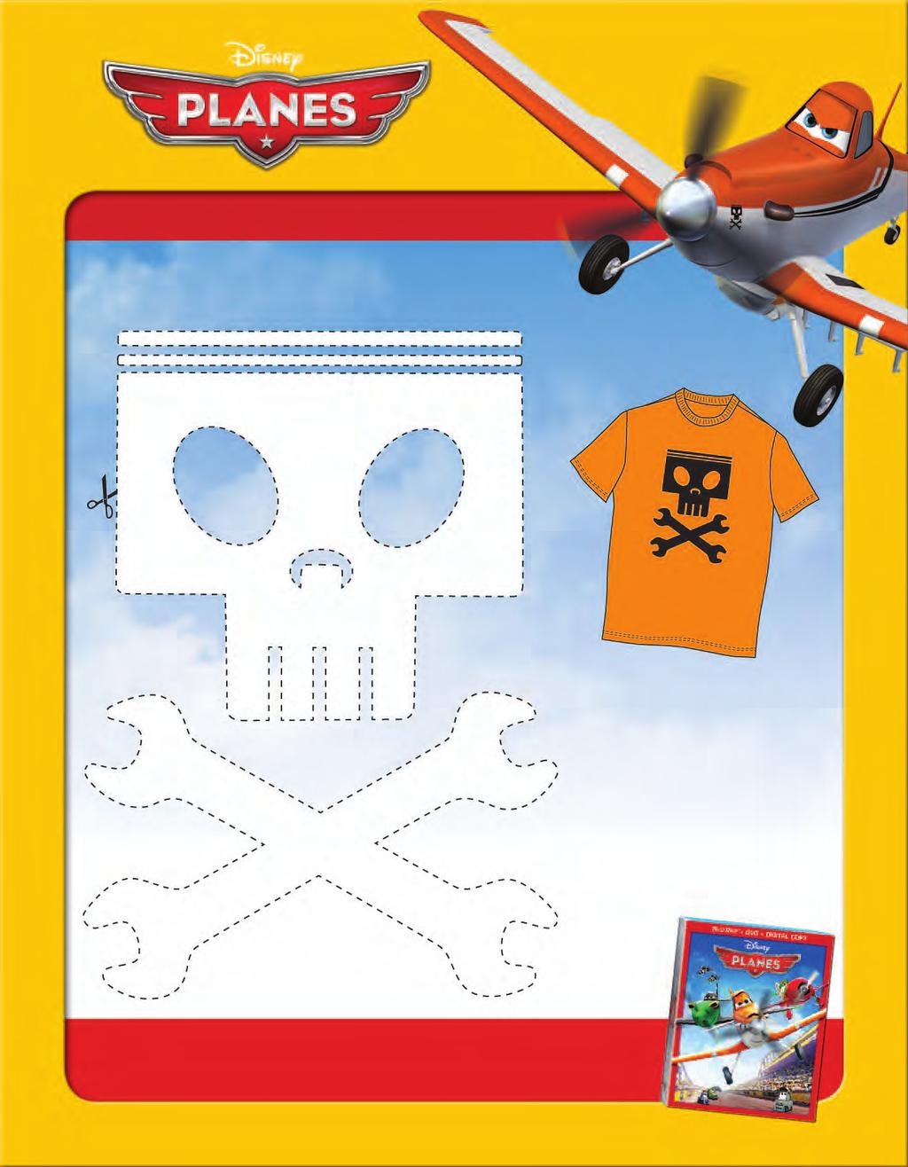 JOLLY WRENCHES SQUADRON STENCIL CRAFT YOU WILL NEED: T-shirt, Newspaper, Craft Knife or Scissors, Non-toxic spray paint.