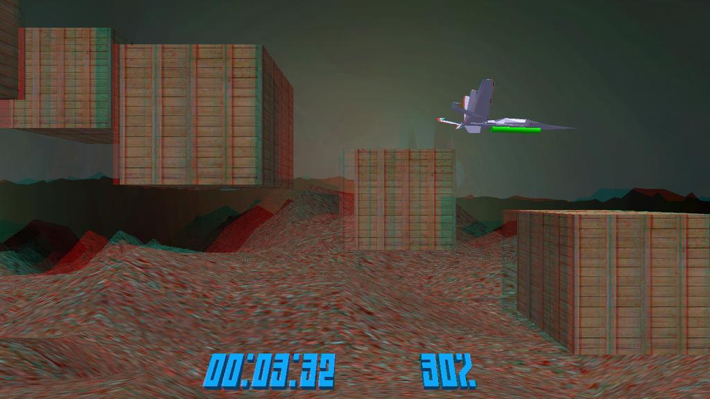 (a) (b) (c) (d) Figure 1: In Deepress3D, the player has to share energy between gameplay choices, e.g., changing depth, flying out of scope or shooting enemies.