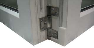 13. Applying Hinge Gaskets Ensure the hinges on the doors have all been installed prior to applying hinge gaskets.