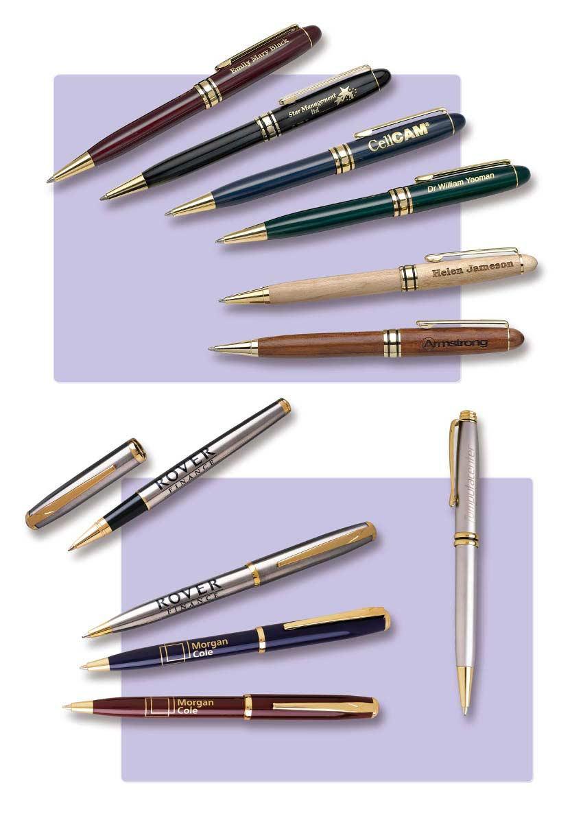 39-2011 Regency Ball Pen Twist action metal retractable. Price includes laser engraving or screen print in 1 position. Print Area - 30 x 15mm Colours - green, black, navy, burgundy. 100-1.79 250-1.