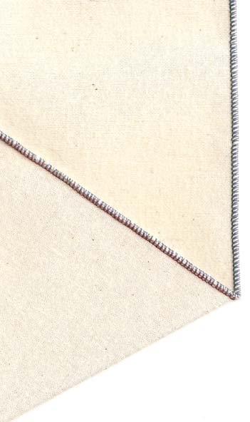 3-Thread Rolled Hem Fabric: Medium weight fabric, 4 x 6 Thread: 3 cones of serger thread (blue, red, green) Optional: Woolly Nylon thread for upper looper Stitch: 3-thread Rolled Hem Using the small