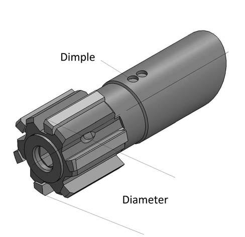 1) iameter Measurement The diameter of the reamers and of the cutting rings is measured with a micrometer.