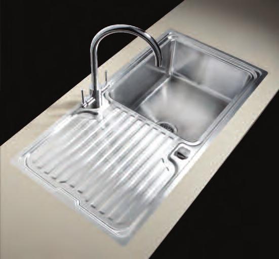 Includes brushed flush mounted stainless steel sink, pop-up waste, fitting clips and sealant. a e c large flush mount sink maia s 1.5 flush mount sink.