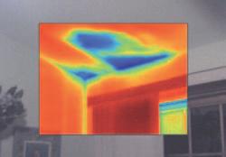 Picture-in-picture: Maintains a frame of reference by placing an IR window within a visual (visible light)