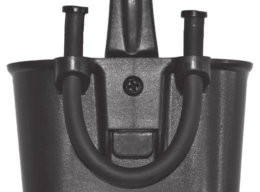 Insert and tighten the two 1/4-20 x 3/4-inch Pan-head screws into the same holes you removed the sling stud and barrel screw from (photo 46). Use a 5/32-inch Allen wrench to tighten. 6.