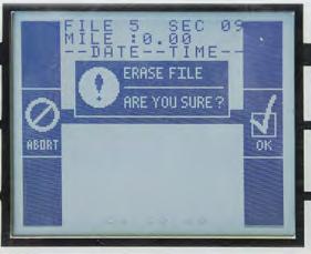 marker information or other easily identifiable locators. Note that hours and minutes are displayed along with the date, but seconds are shown at the top of the display.