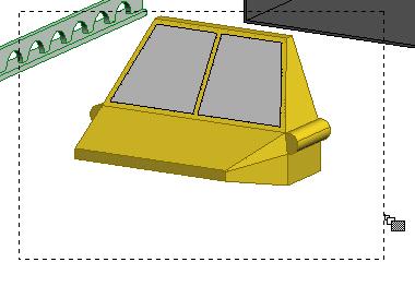 Holding the left mouse button down while dragging the mouse around will expand a dotted rectangle.