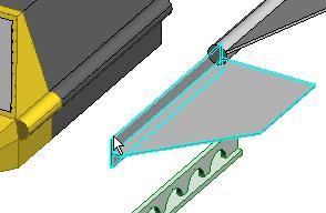Selecting a part In the Select 3D toolbar click on, the Select Part tool, or [P]. Move the mouse across the design window.