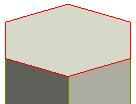 MODIFY SOLIDS The first task is to select the edges in the model that need to be chamfered. Click on, the Select edges tool in the design toolbar. Select one of the six edges on the top of the model.
