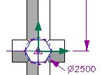 Drag a hexagon sketch onto the Frontal workplane. Rename the hexagon sketch Rim profile.