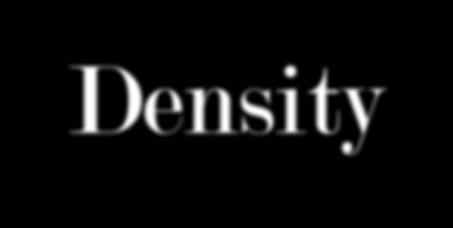 Density How much visual information is packed into the