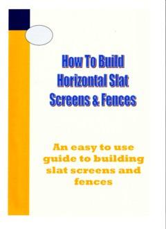 How To Build Horizontal Slat Fences and Screens All Day Fencing Construction and design guide: www.